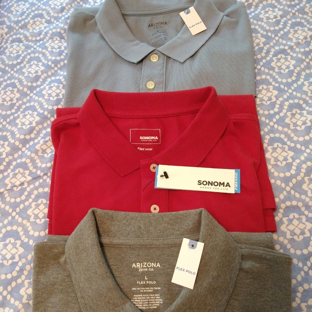Men's polo shirt lot of 3